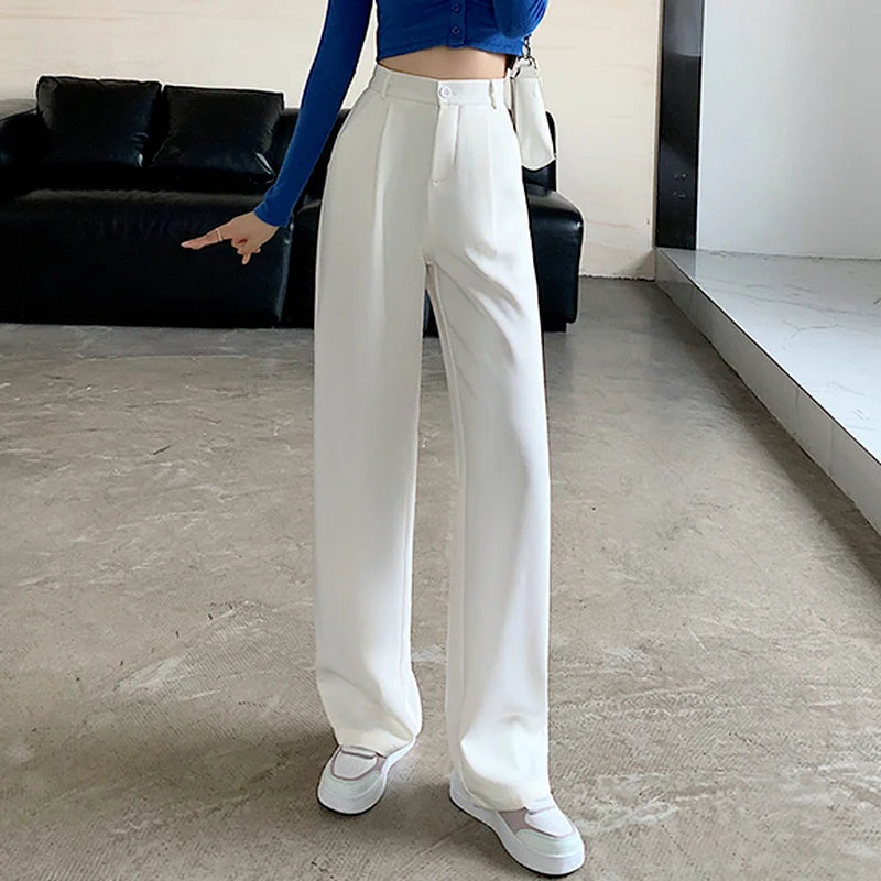 The Essential Pleat Wide-Leg Trousers
